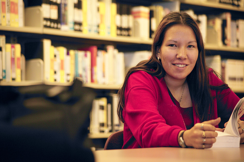 Student In The Library