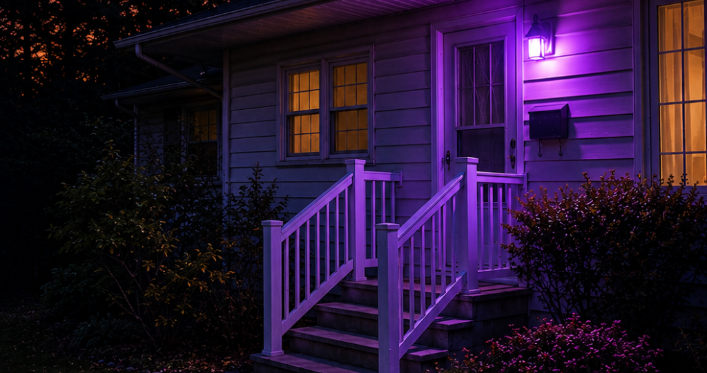 purple porch