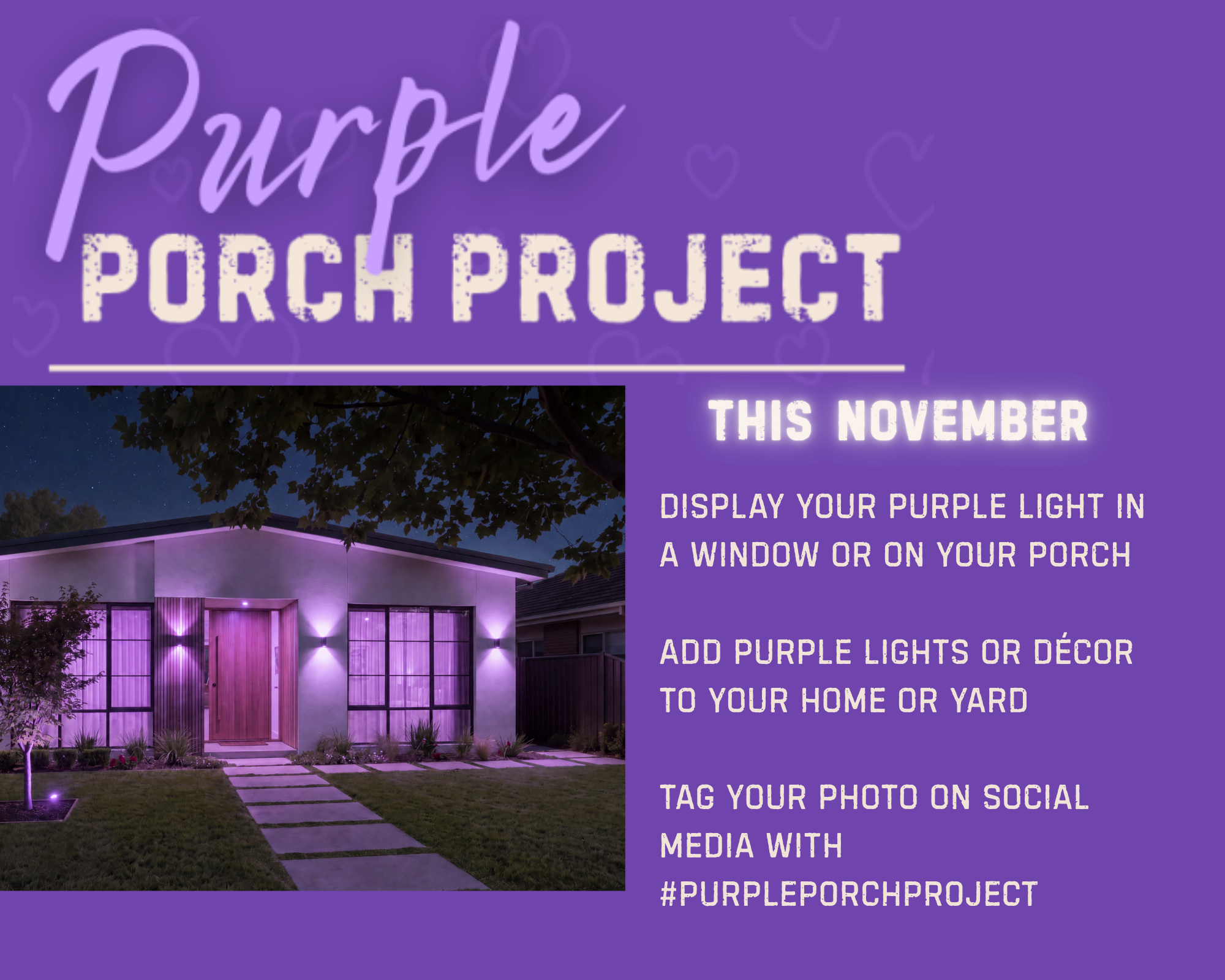 purple porch